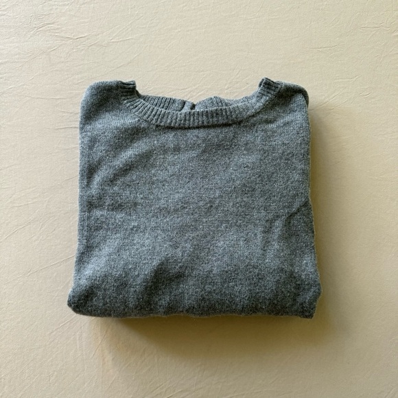 Wool Blend Tie Back Sweater - Picture 1 of 7